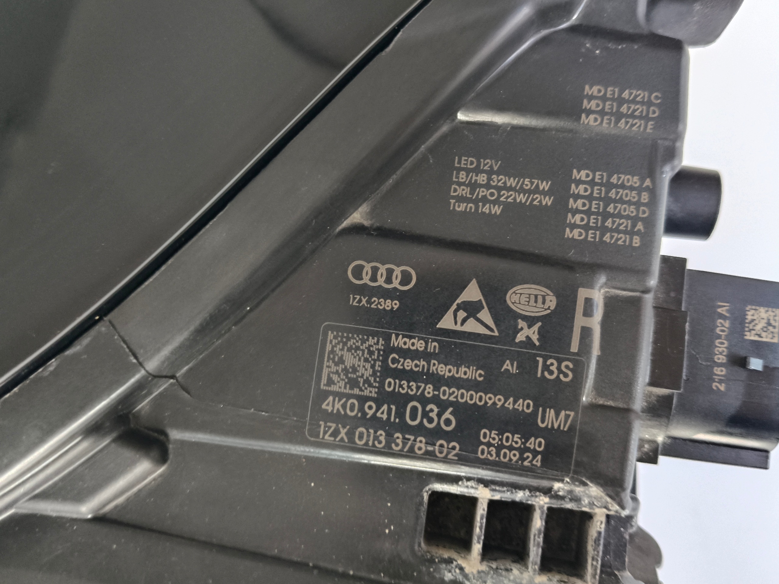 light right REFLEKTOR AUDI A6 C8 4K 4K0 18- FULL LED MATRIX
