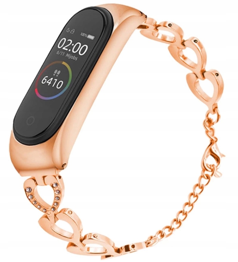 

Rose Gold Bransoleta Serce Do Xiaomi MI Band 5