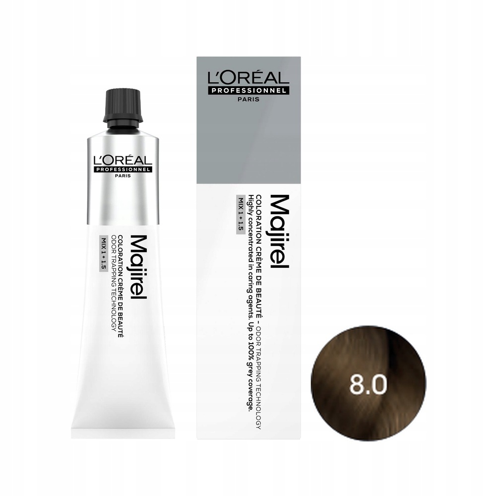 Loreal Majirel 8.0 hluboký světlý blond permanentní barva na vlasy