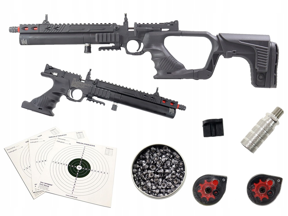 Wiatrówka karabinek pistolet Pcp Jet 1 Rg kal. 4.5 mm regulator