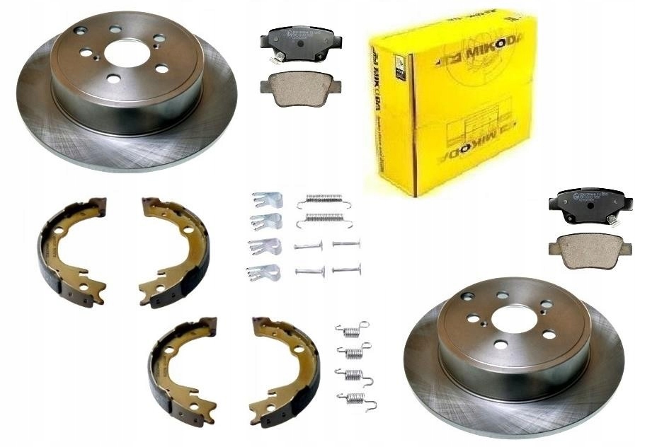 Kotouče Čelisti Toyota Avensis T25 1.6 1.8 2.0 2.4 2003-2009 Zadní Sada