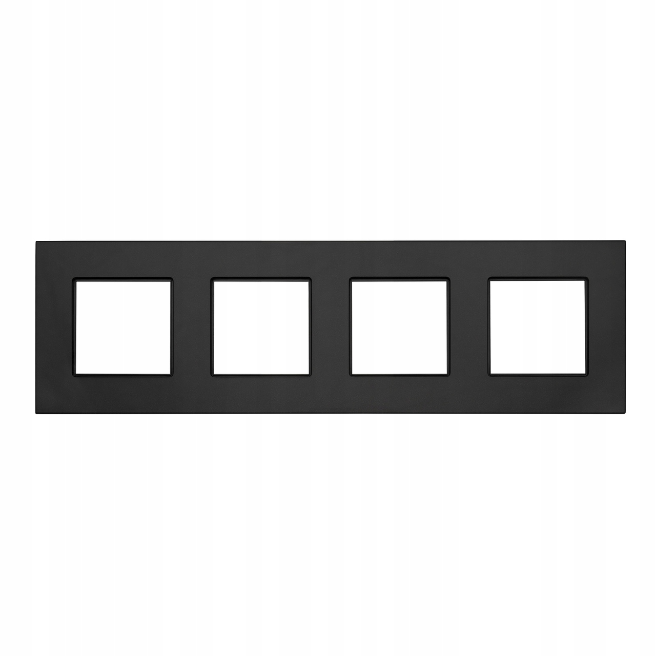 Rosa Rámeček čtyřnásobný skleněný hluboký černý