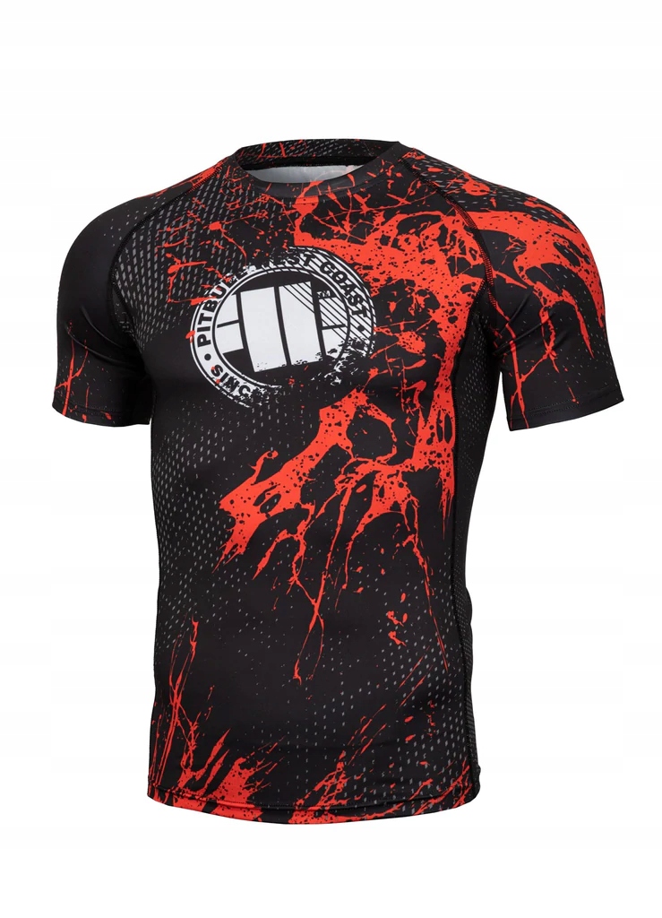 Pit Bull Rashguard Blood Dog Shortsleeve XXL Marka Pitbull