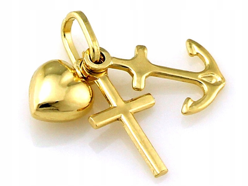 Zlatý dámský přívěsek 585 kříž zlato 14k elegantní