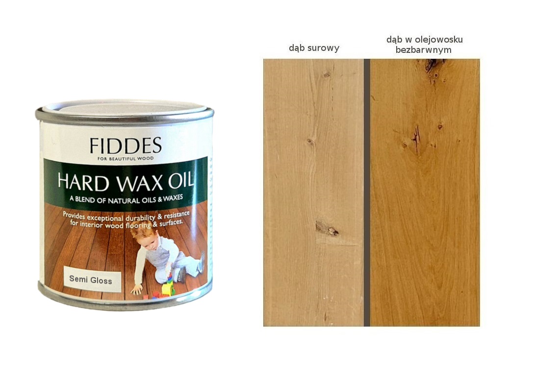 Fiddes Twardy olejowosk olej do mebli drewna Bezbarwny Półpołysk 250ml