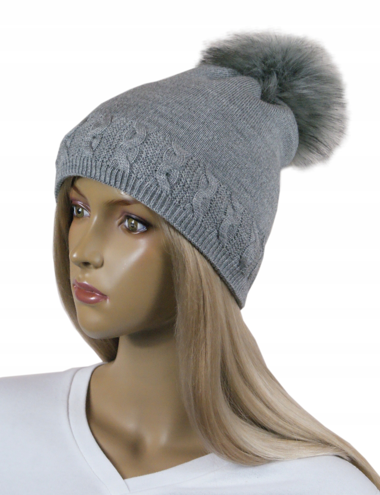 

Czapka damska Pompon polar # 55