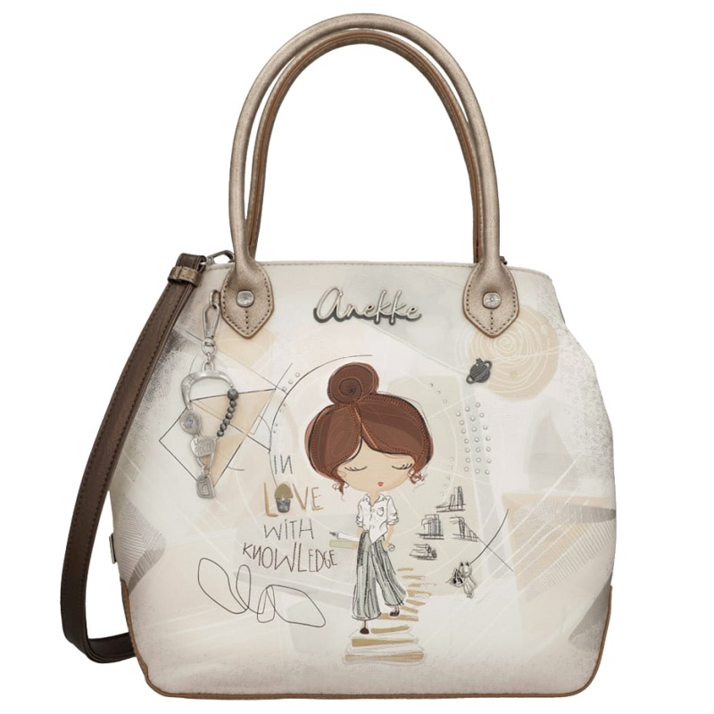 Anekke 42801-420 dámská kabelka ecru velká, módní, lehká