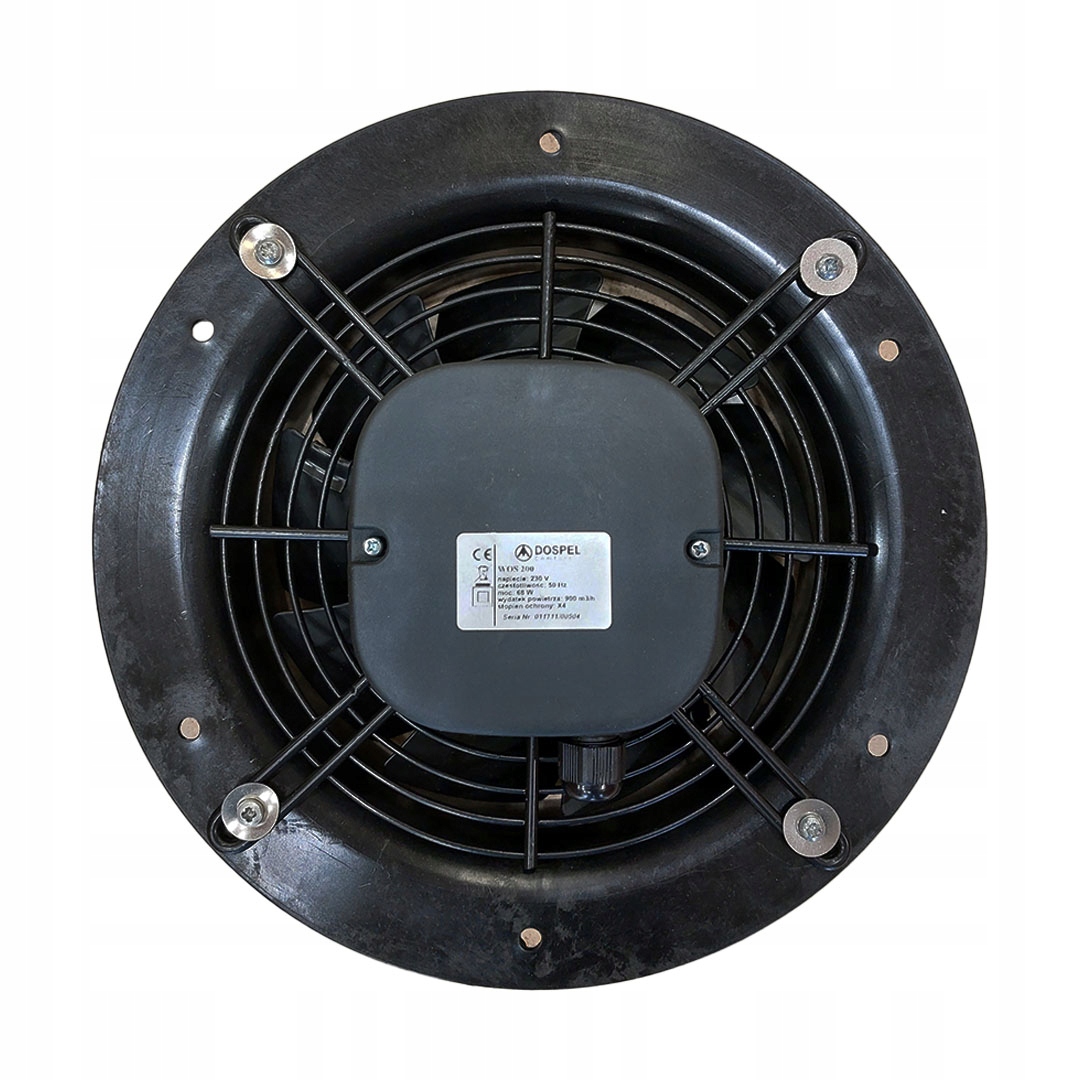 Axiálny ventilátor Dospel 007-0084 Wos 200 68 W 900 m3/h