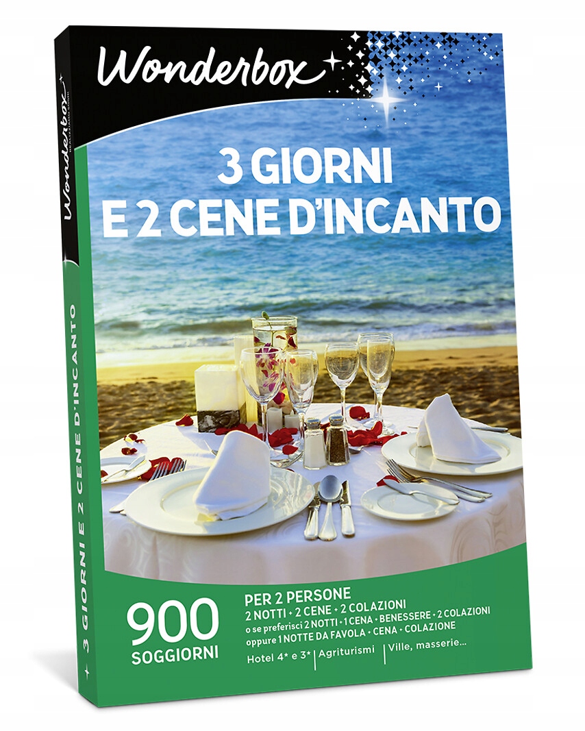 Wonderbox GiftBox 3 Giorni E 2 Cena D'incanto Itálie