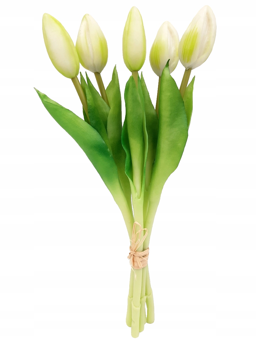 

Tulipan sztuczny Tulipany silikonowe Bukiet 5 szt