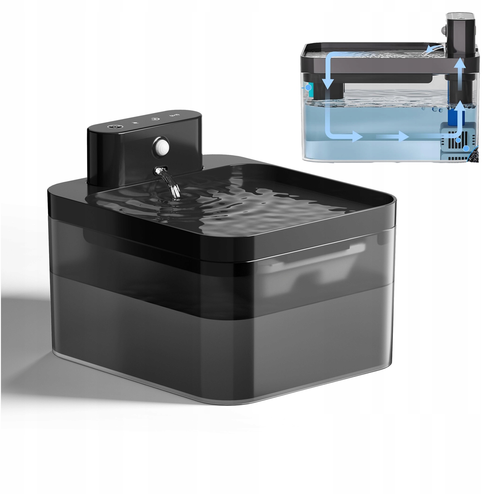 Automatická Fontána Pítko Pro Psy A Kočky S 5X Filtrem Tichý Provoz