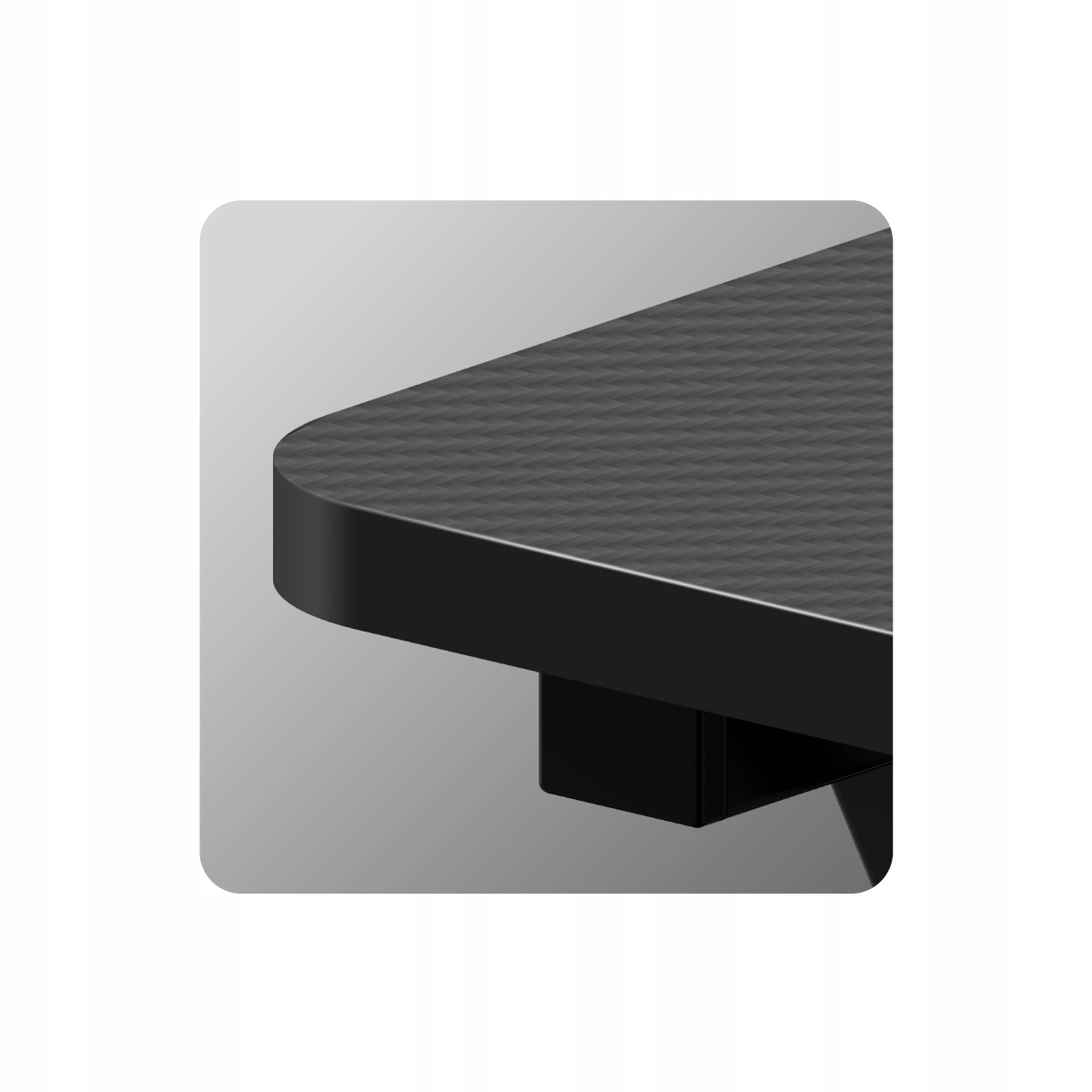 Biurko Gamingowe Komputerowe Huzaro Hero 3.3 Black + Podkładka XXL Głębokość mebla 60 cm