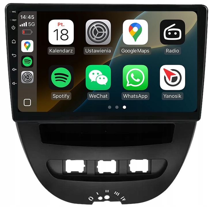 Peugeot 107 Toyota Aygo Citroen C1 Radio Nawigacja Android Carplay Duduauto