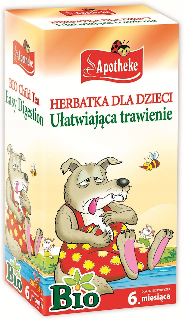 Herbatka dla dzieci trawienie BIO 20x1,5g Apotheke