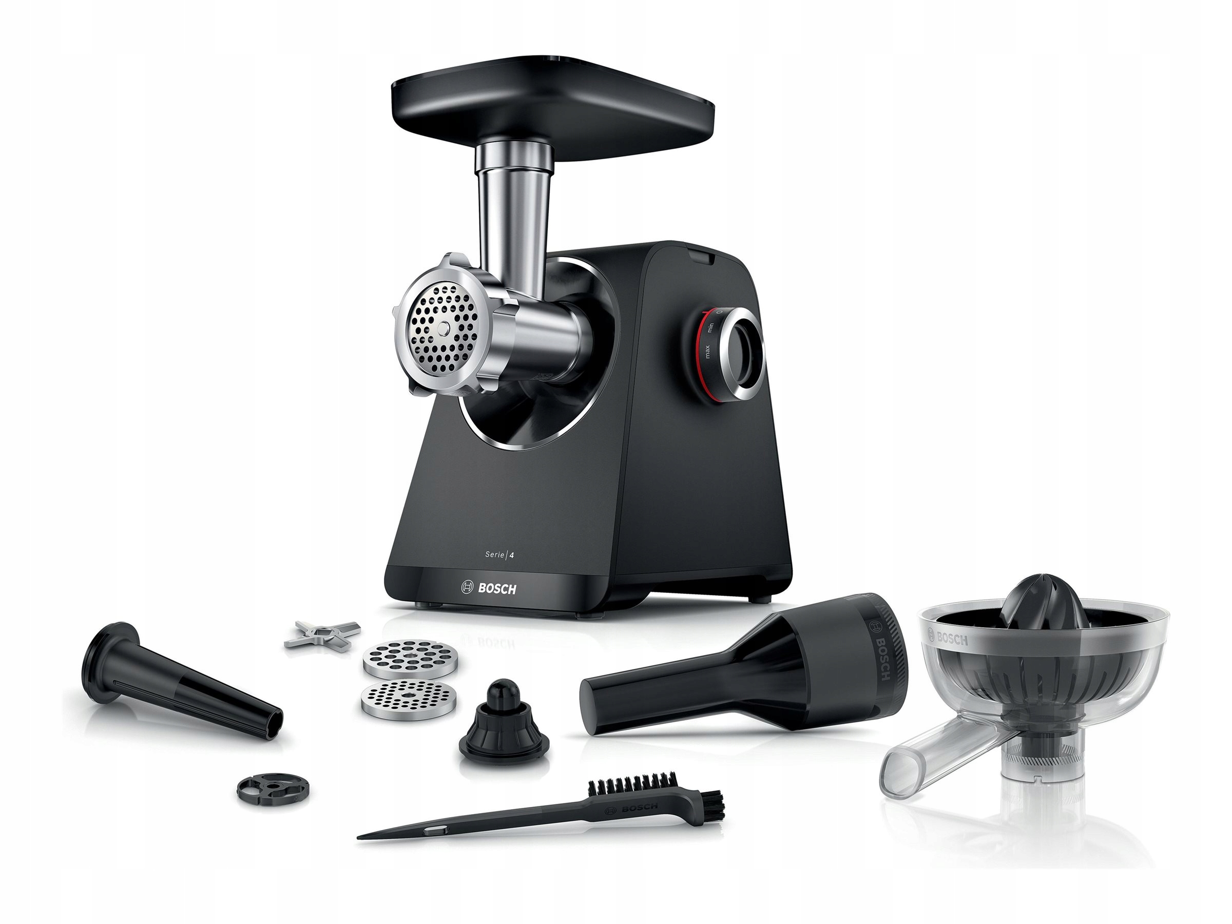 Bosch Food Mincer MFWS430B Czarny Liczba prędkości 2 Wydajność (kg/