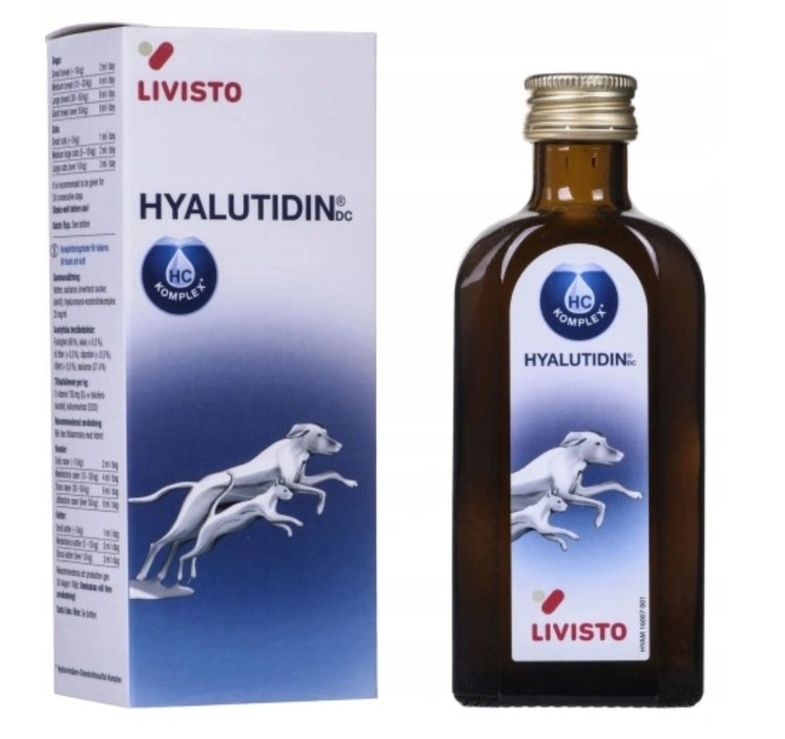 Hyalutidin DC 125 ml psy koty oryginalne pudełko strzykawka z miarką
