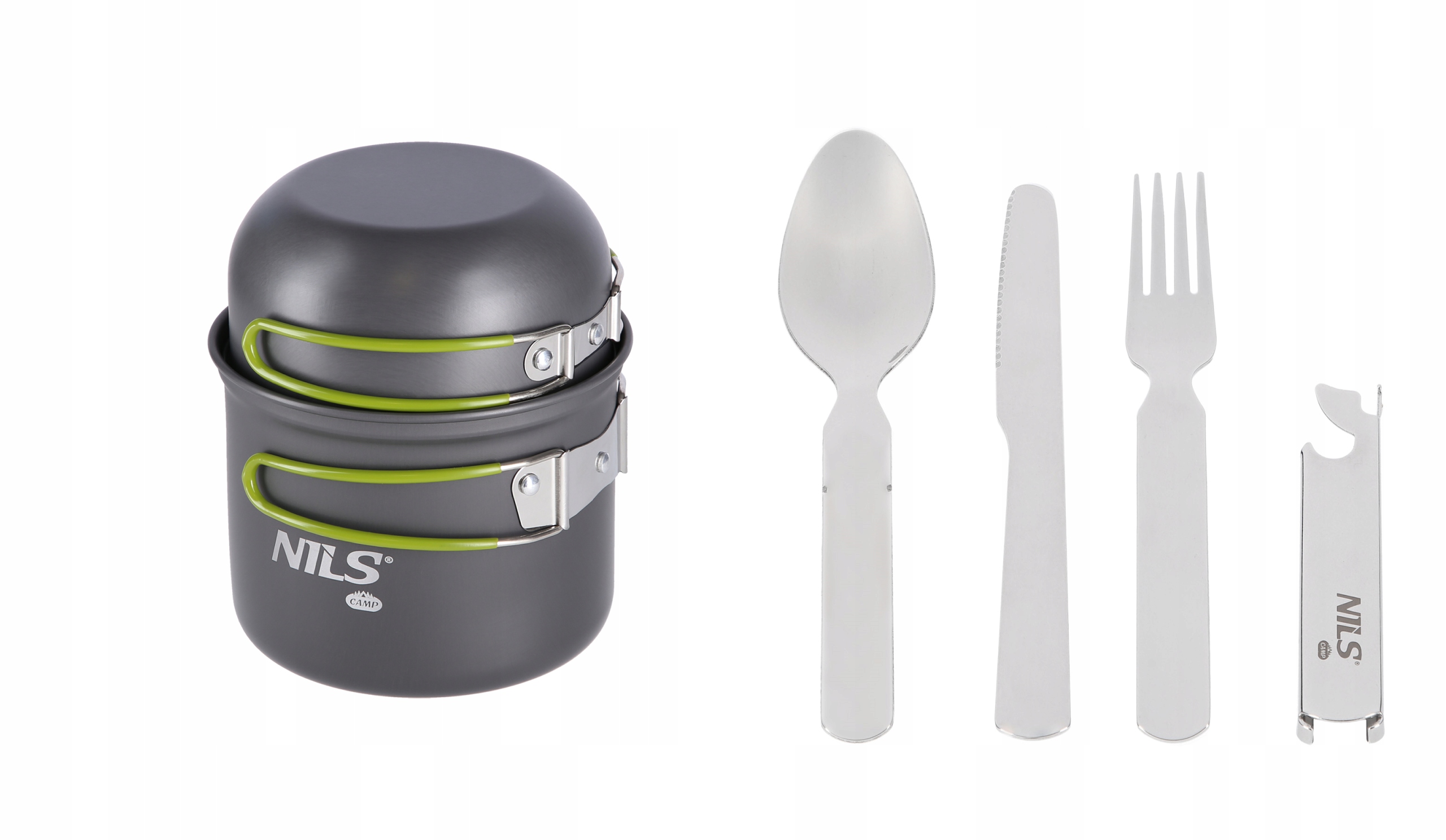 DUŻA MENAŻKA XL 1LITR TURYSTYCZNA HARCERSKA GARNEK PATELNIA MISKA + SZTUĆCE EAN (GTIN) 5904158316028