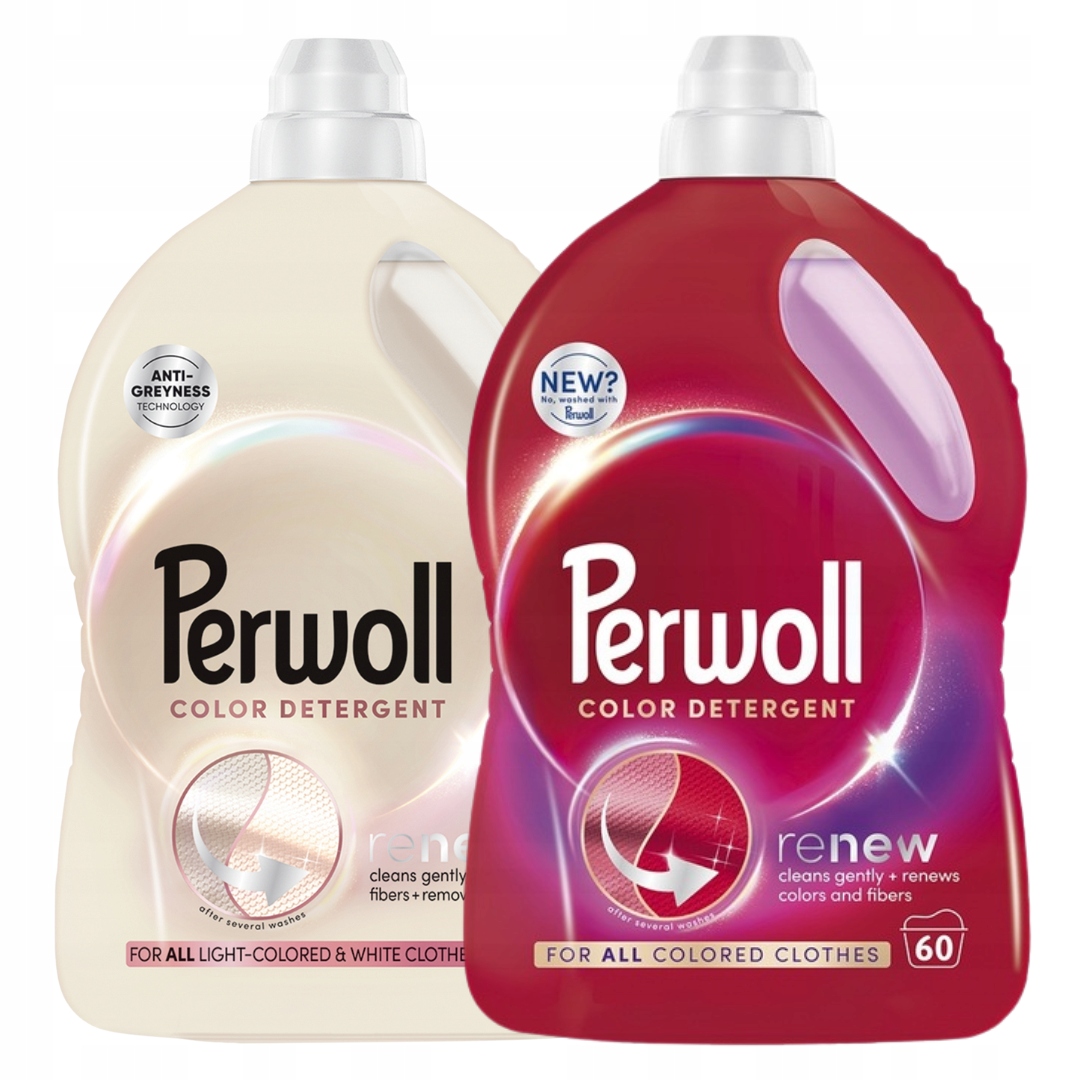 Perwoll Light Color Color Płyny do prania 3l (60 prań) x2