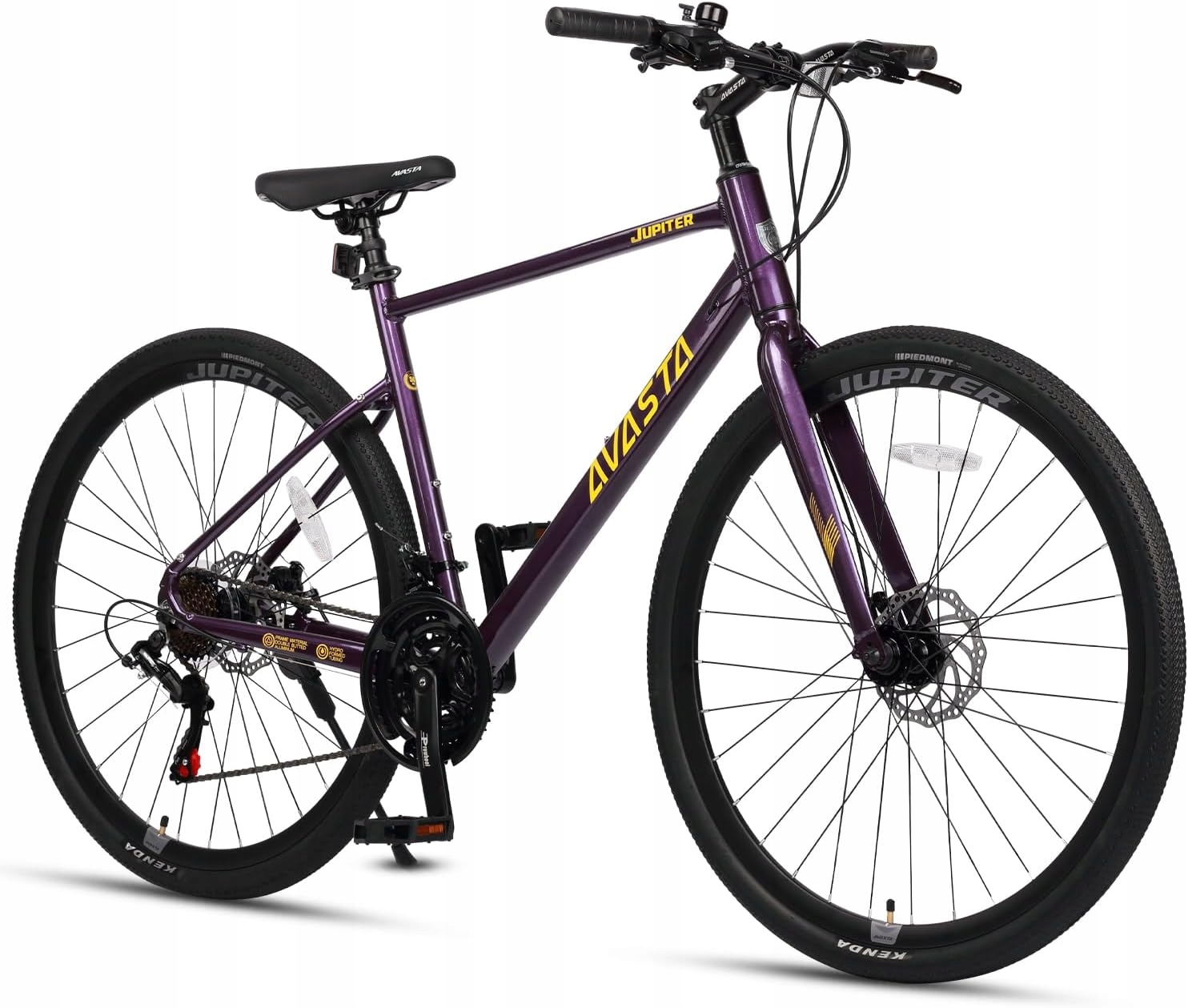 Rower szosowy sportowy Avasta 700C – 21 biegów – Rozmiar 50 cm – Fioletowy