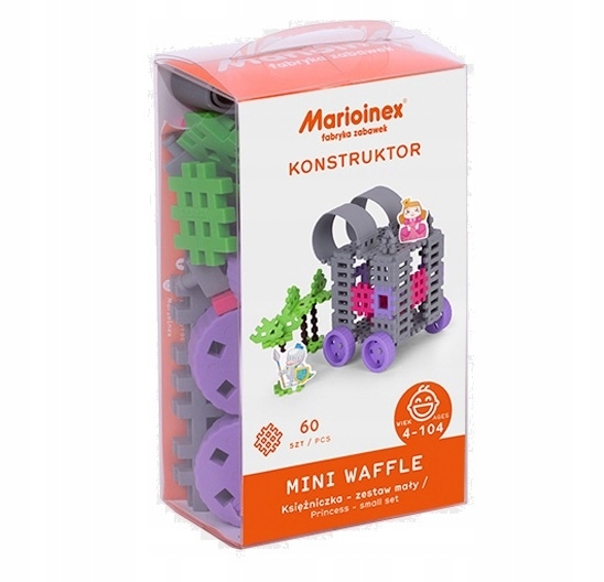 

Klocki Mini Wafle Księżniczka 60 ele. Marioinex