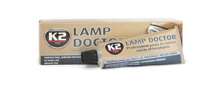 K2 Profesjonalna Pasta Do Renowacji Reflektorów Lamp Doctor L3050 Tubka 60G