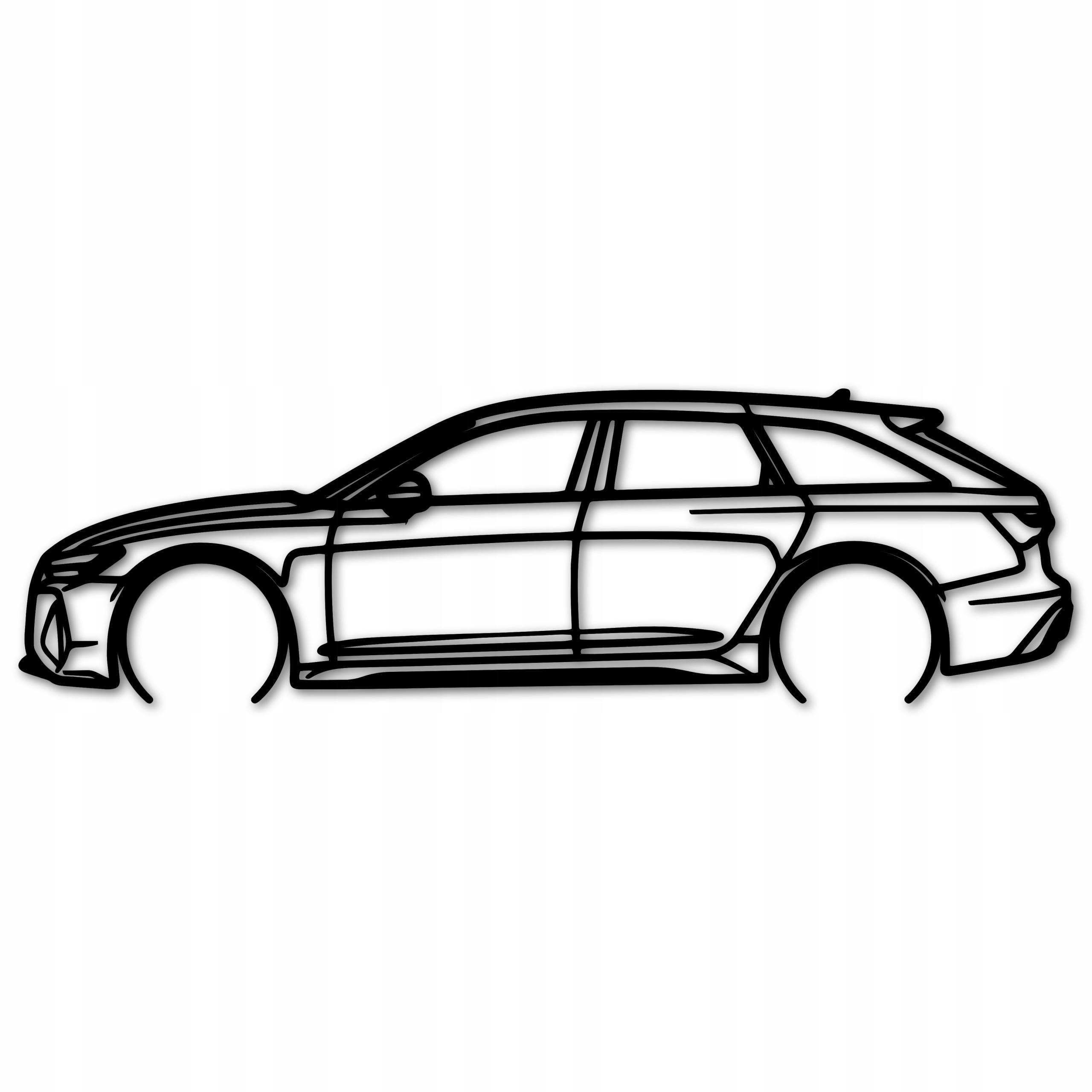 Ažurový Obraz Automobil Audi Rs 6 80 cm Nástěnná Dekorace Panel 3D Obrazy