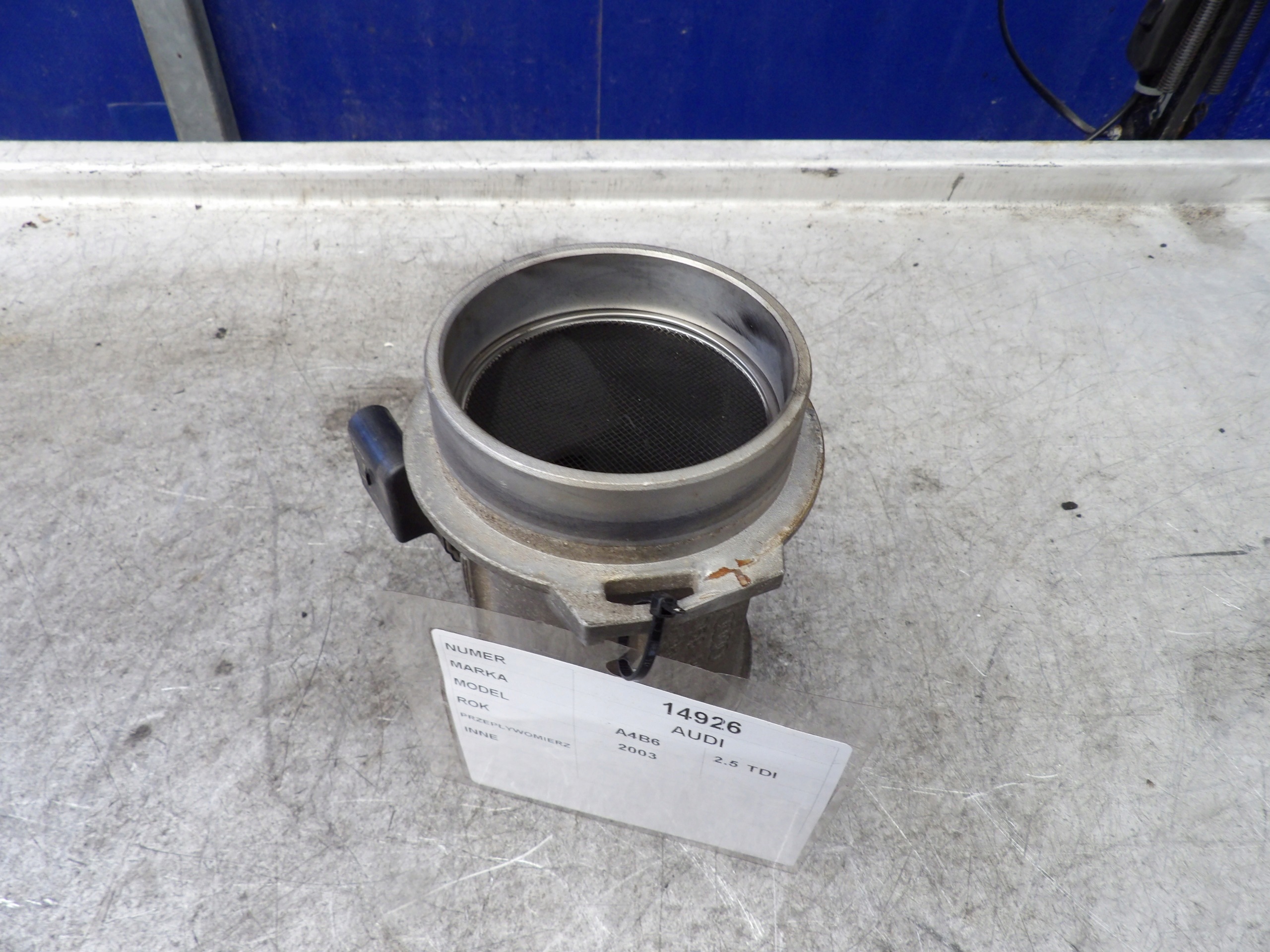 Audi A4 B6 2,5 tdi flow meter air