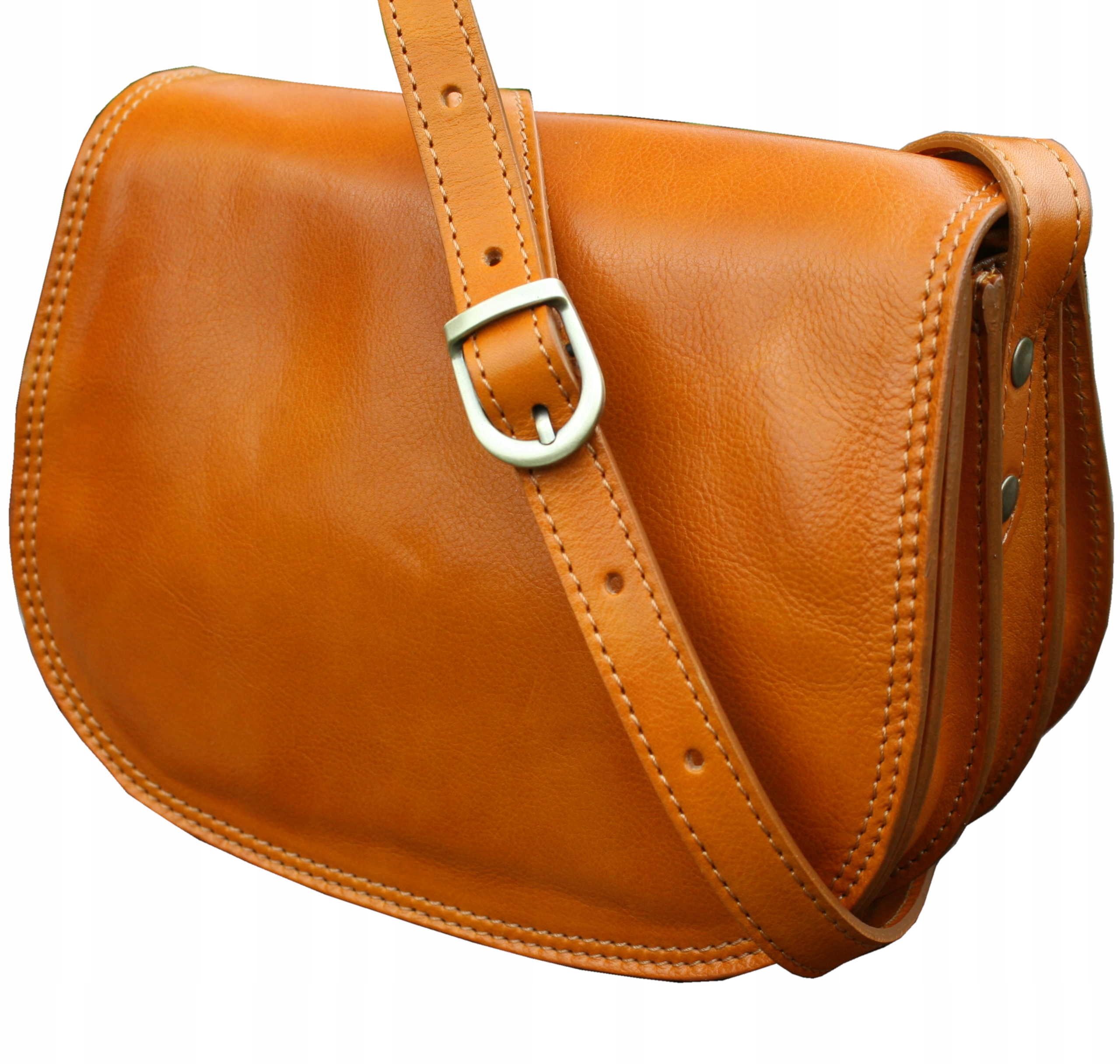 Dámská kožená kabelka malá italská kabelka přes rameno žlutá vintage