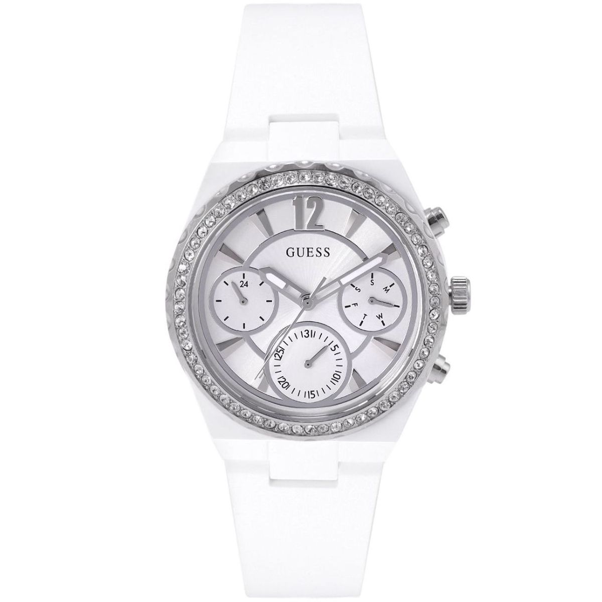 Guess Diana dámské hodinky na řemínku bílé GW0697L1