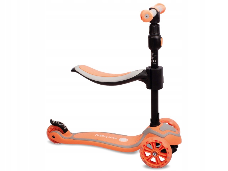 Hulajnoga dla dzieci Sun Baby 3w1 Pomarańczowy