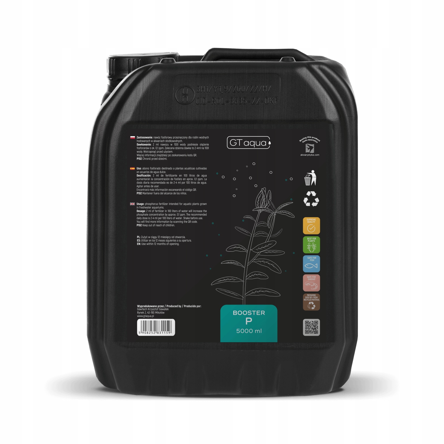 Levně Gt Aqua Booster P 5 L – fosforečné hnojivo