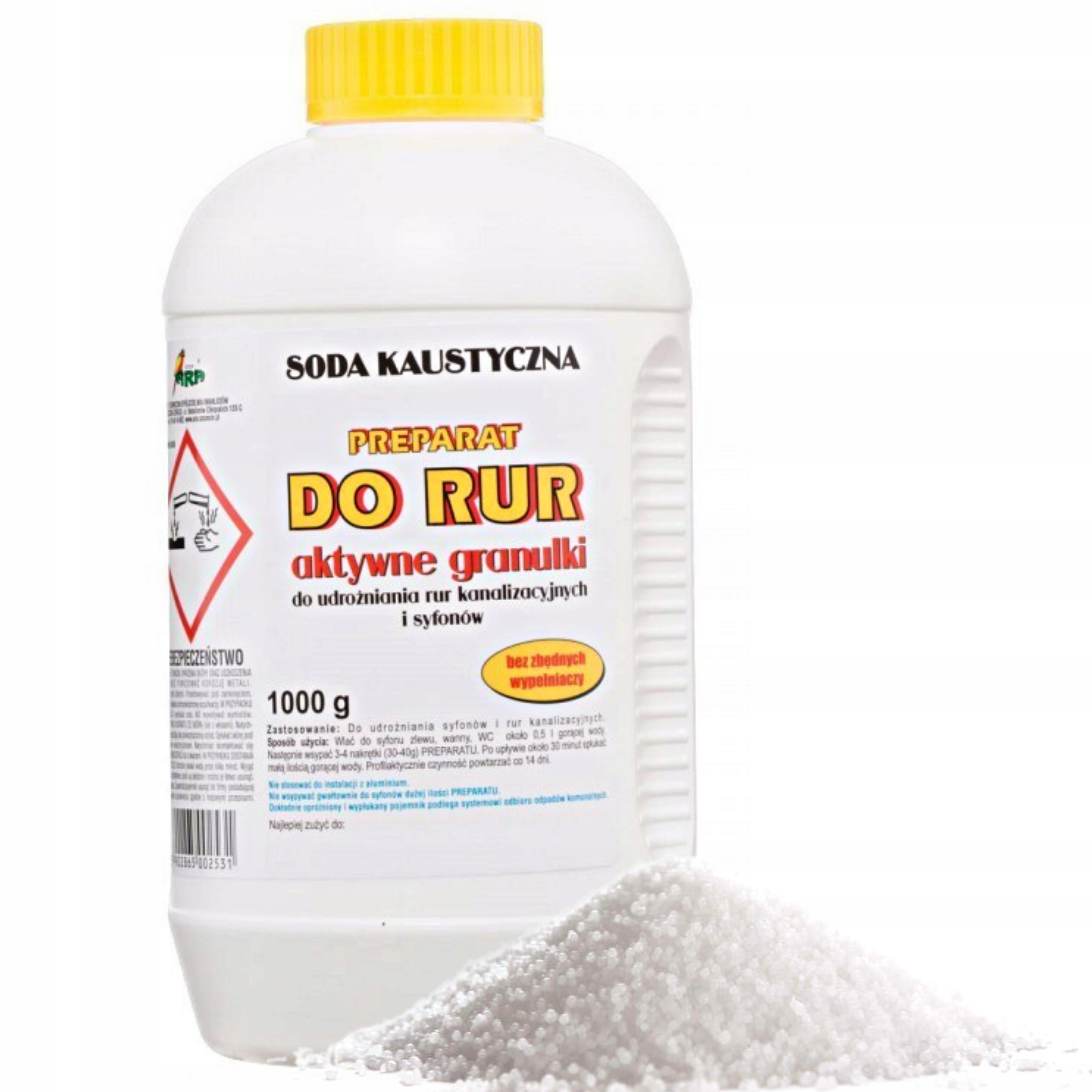

Ara Soda Kaustyczna Granulki do Rur i Syfonów 1KG