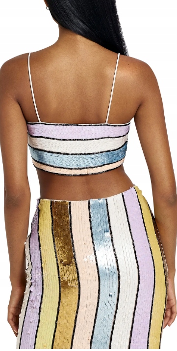 TOP NA RAMIĄCZKACH ZDOBIONY M 401 Marka bez marki