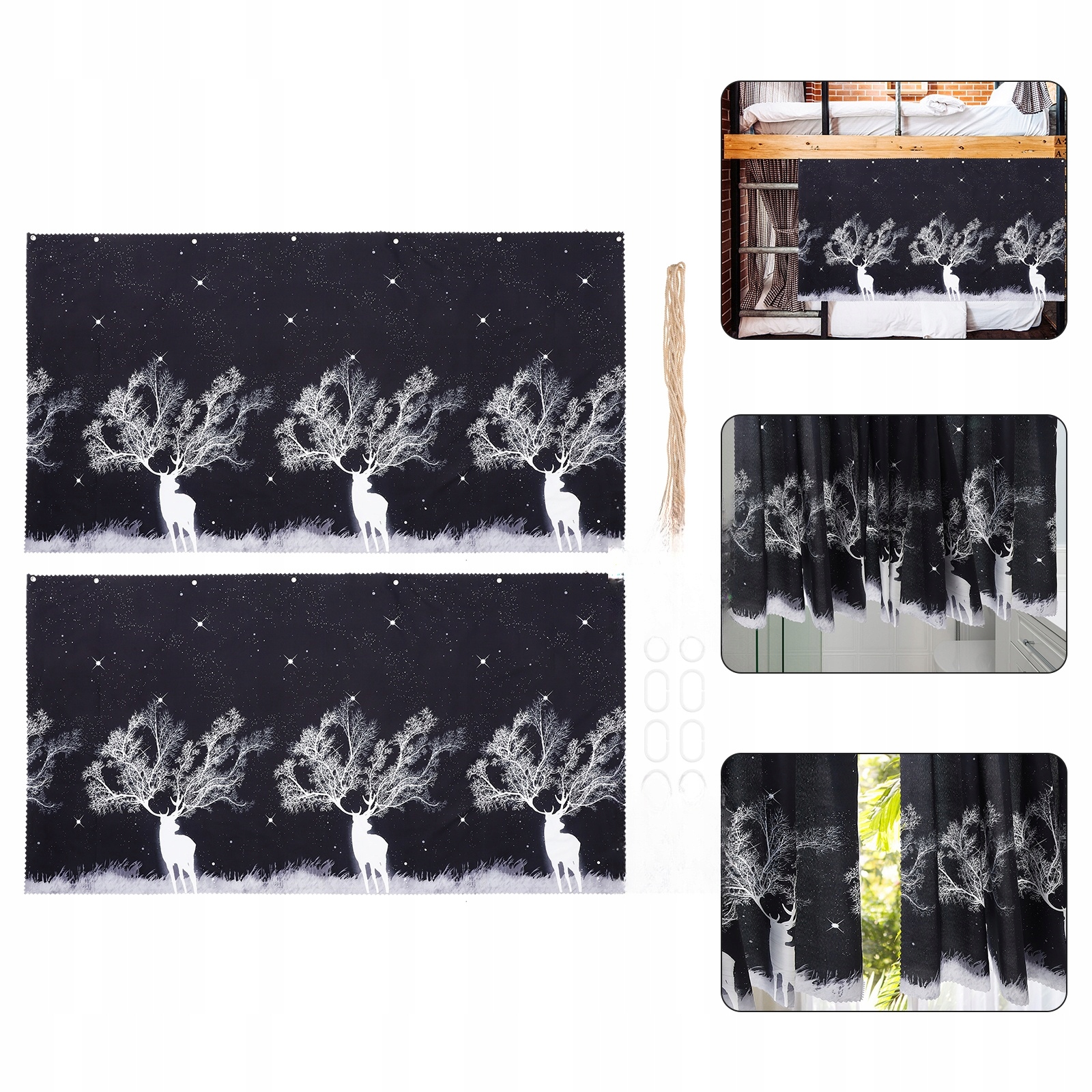 ŁÓŻKA PIĘTROWE ZASŁONY SIATKA Marka bez marki