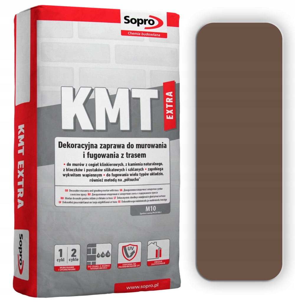 Sopro Kmt Extra Zaprawa do fugowania 25kg Brązowy bali