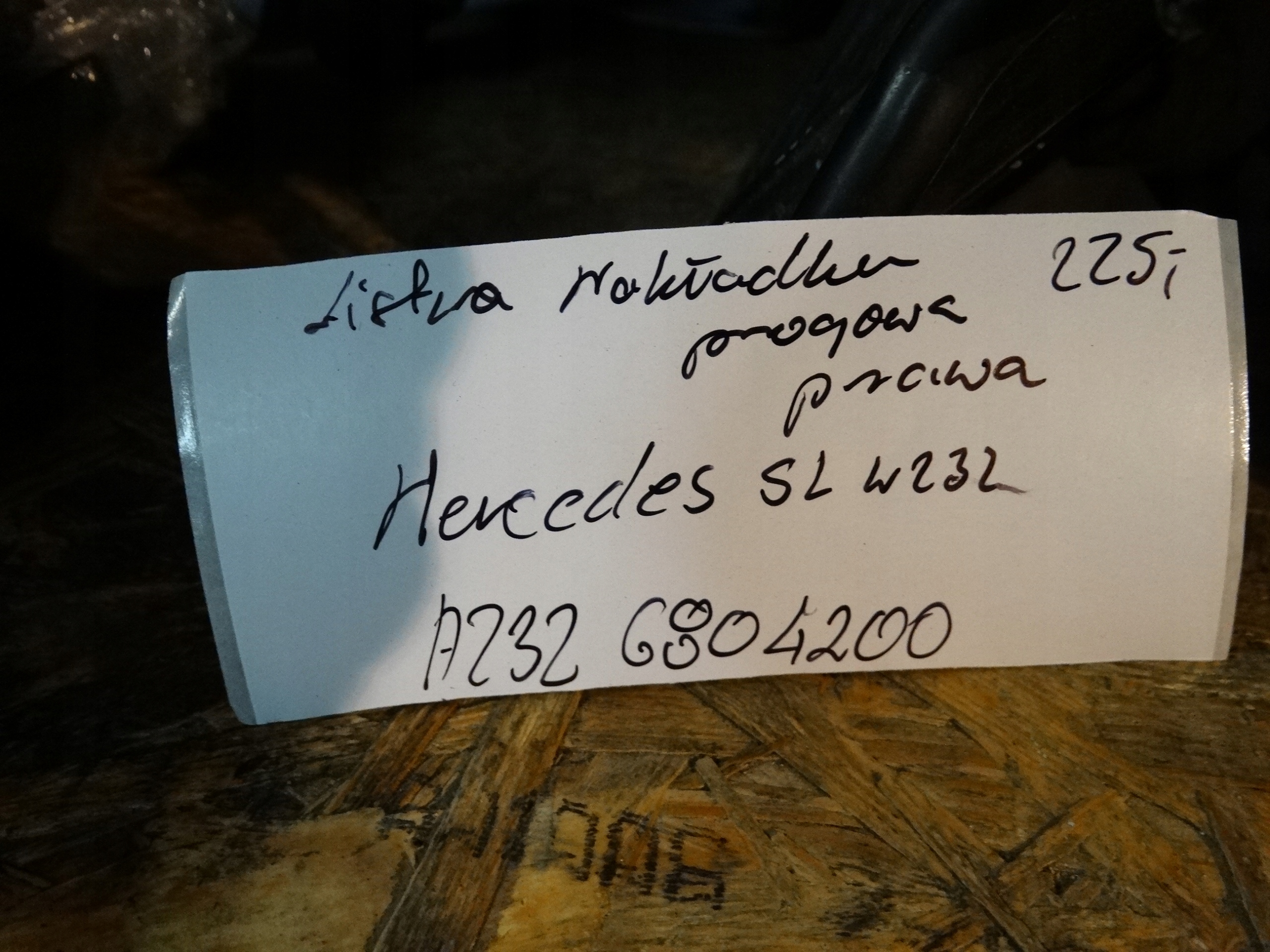 moulding cap threshold right MERCEDES SL W232 1