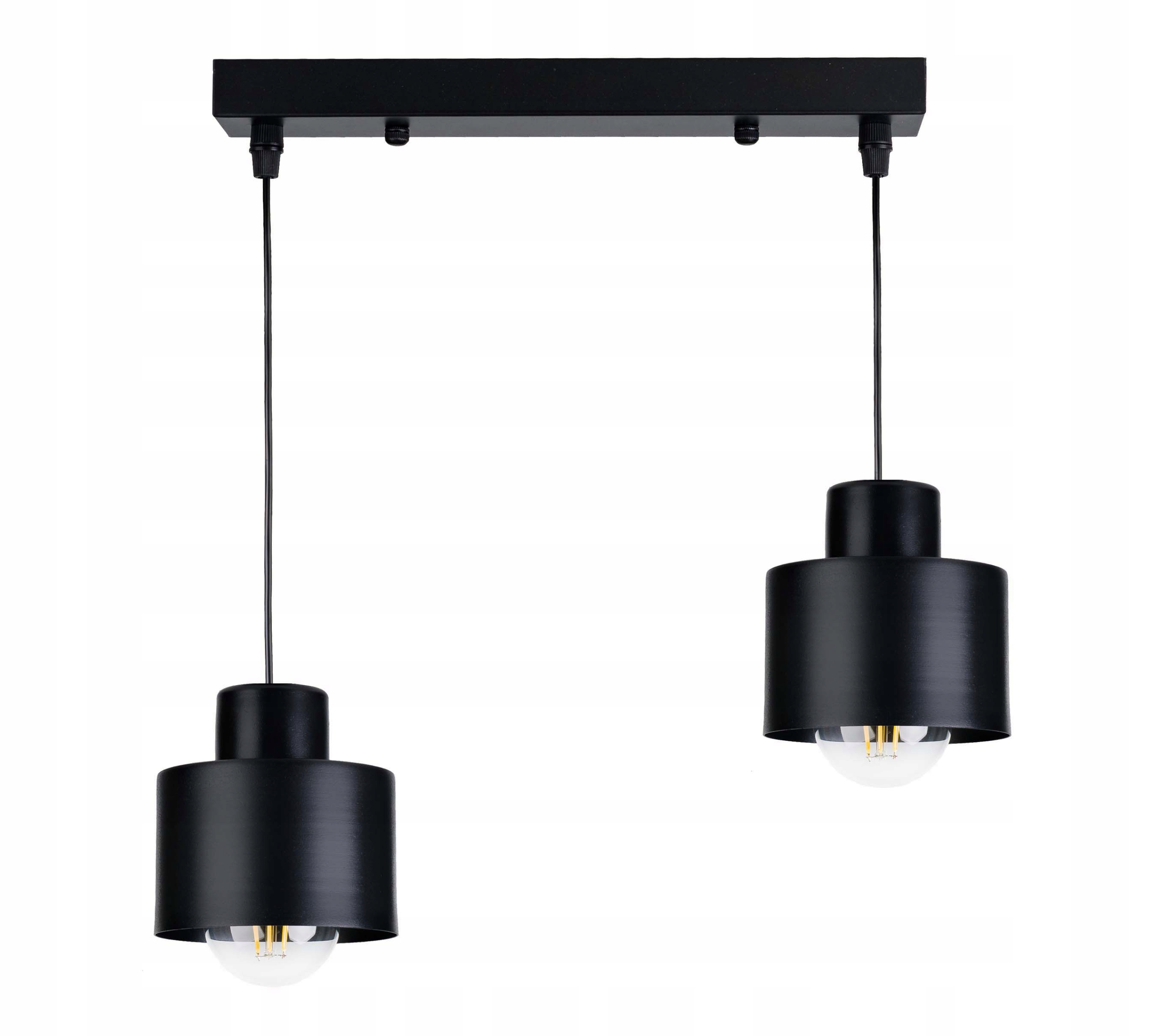 

Lampa wisząca sufitowa Żyrandol Zwis Kubek Czarny