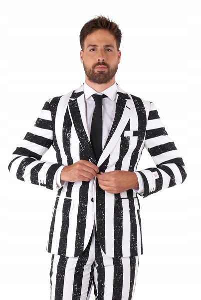 Pánský Oblek Beetlejuice S Broučím Džusem Opposuits, Licence Deluxe Slim 52