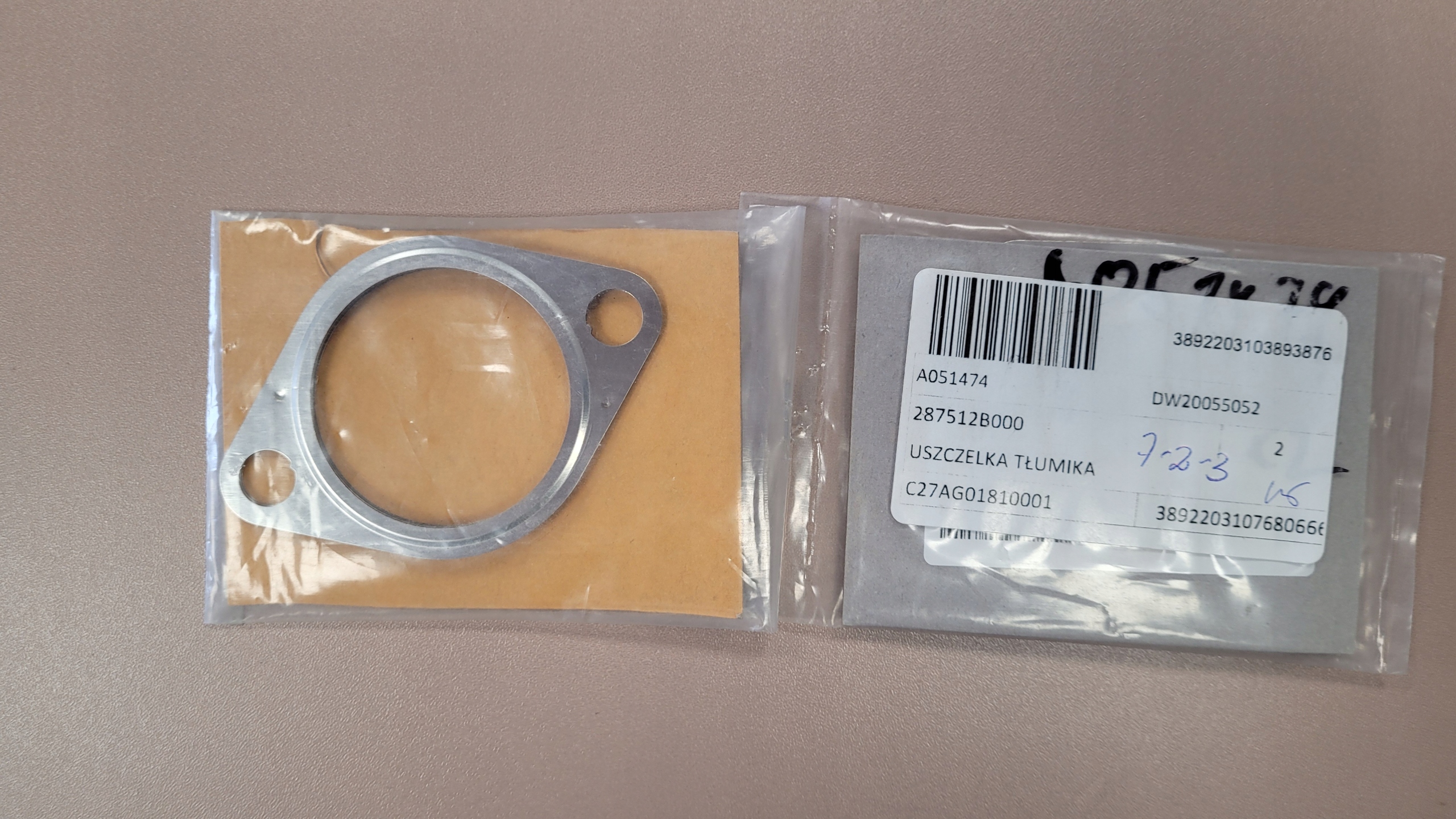 USZCZELKA TŁUMIKA 287512B000