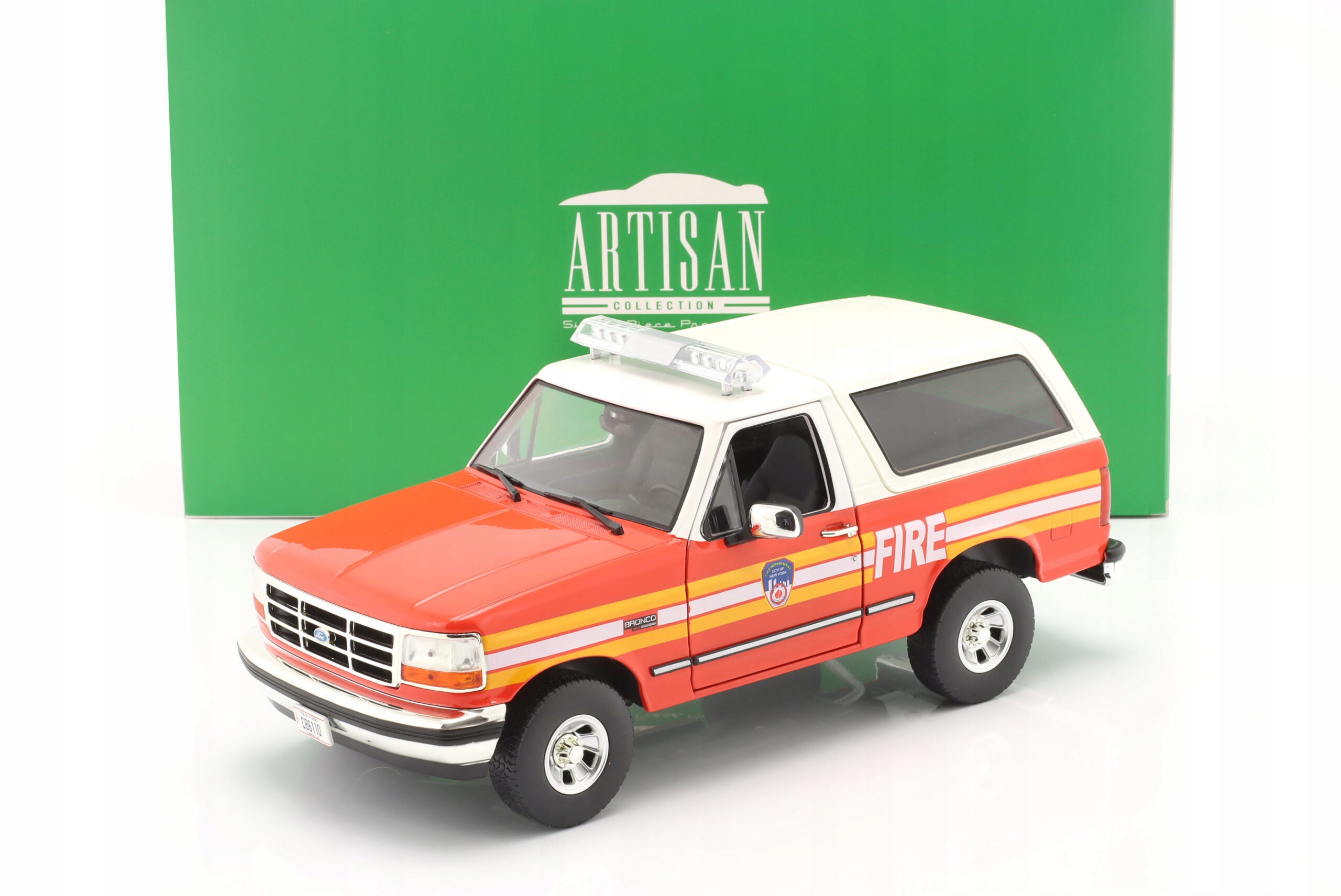 1996 Ford Bronco Hasiči Greenlight 1:18