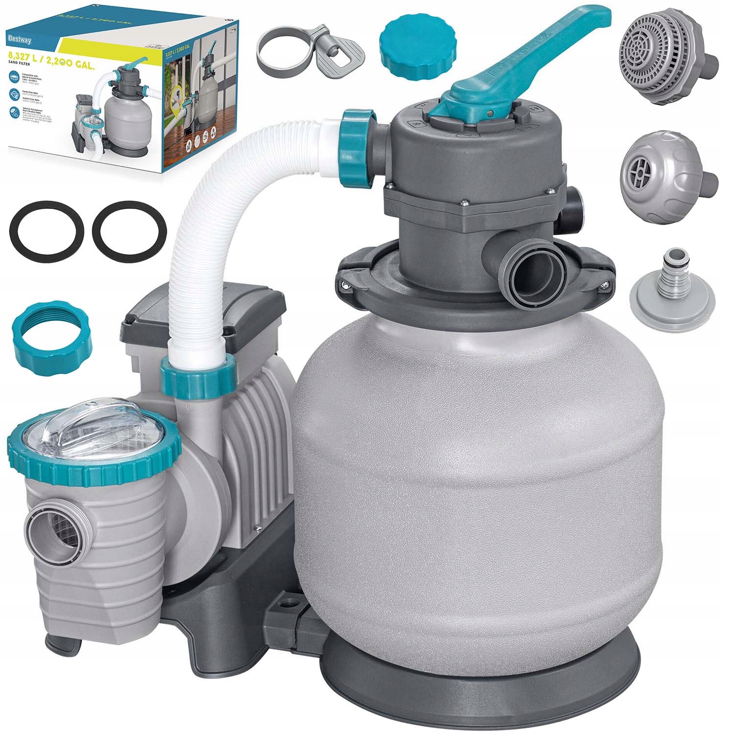 Čerpadlo Pískový Filtr Do Bazénu Výkon 8327 L/h Bestway