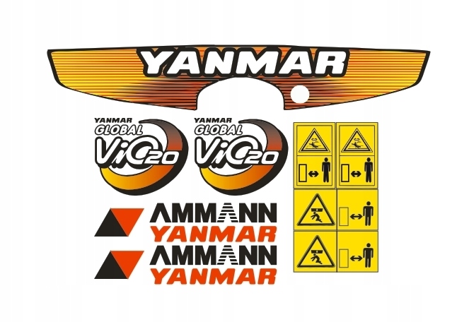 Samolepky Ammann Yanmar Vio 20