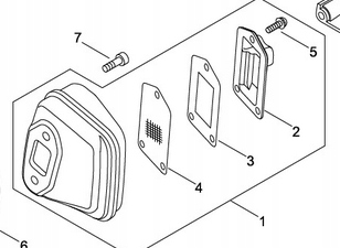 Tlumič Echo CS-362TES P021-045451 Originál