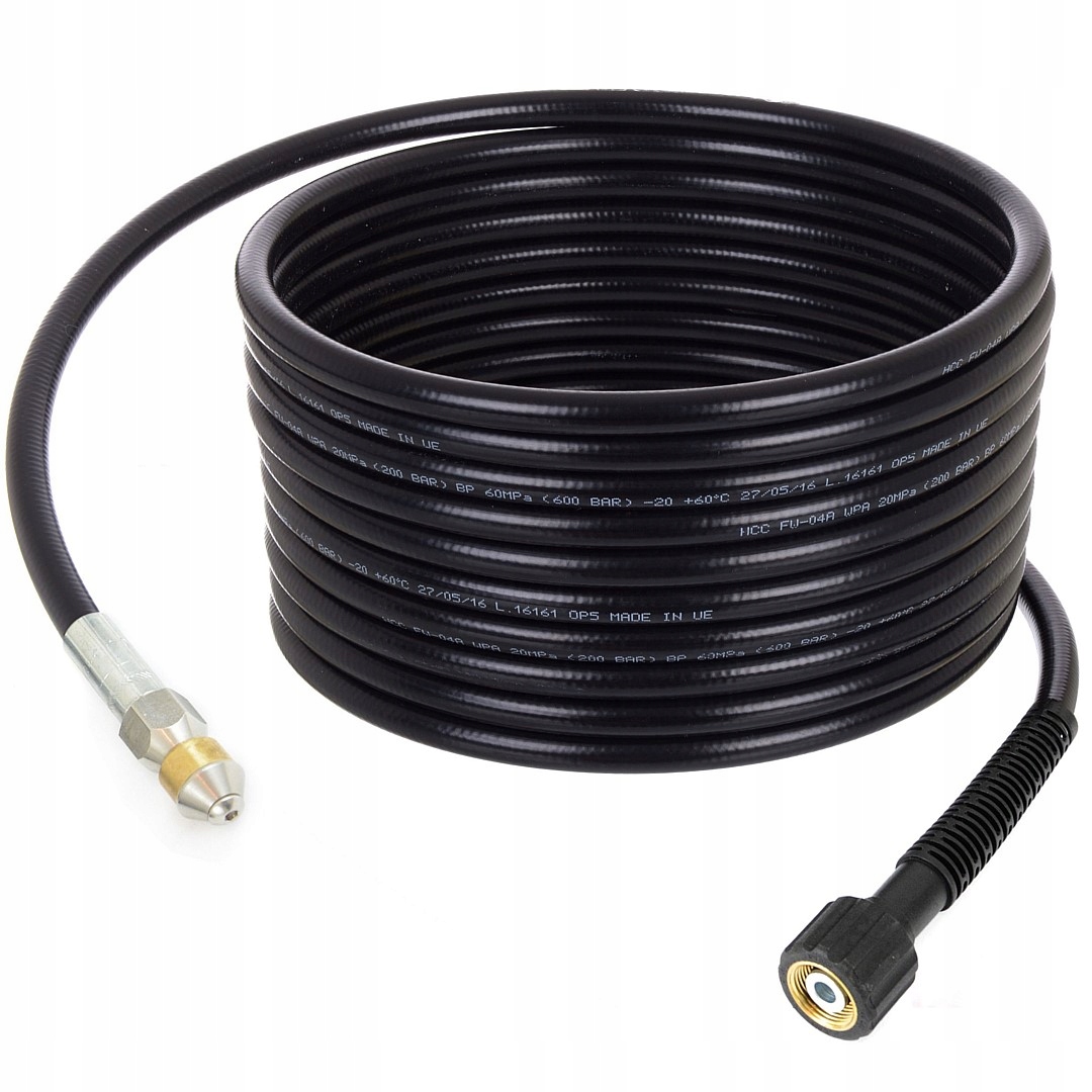 Hadice 25 m pro čištění kanalizace s Otočnou tryskou pro Karcher K2 3 4 K5 K7 Hd
