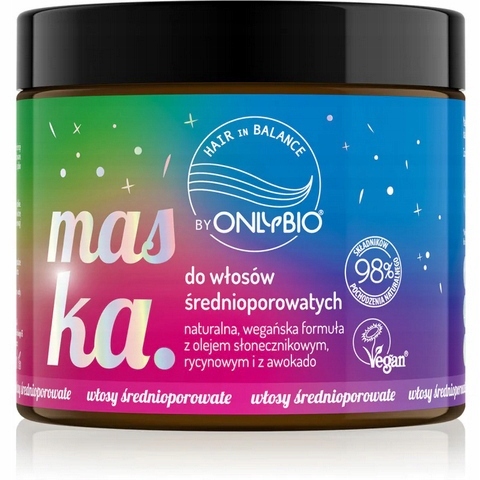 ONLYBio HAIR MASKA DO WŁOSÓW ŚREDNIOPOROWATYCH 400