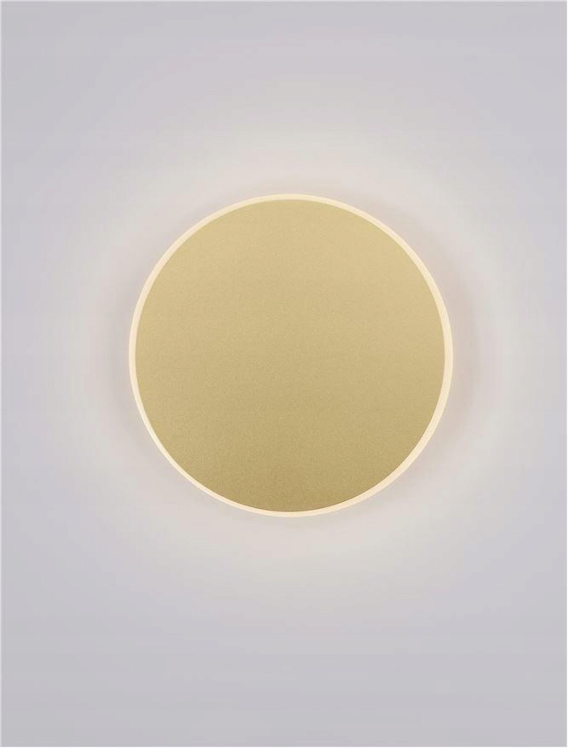 Nova Luce nástěnné svítidlo Cyrcle matný zlatý hliník a akryl Led 20.5W 230