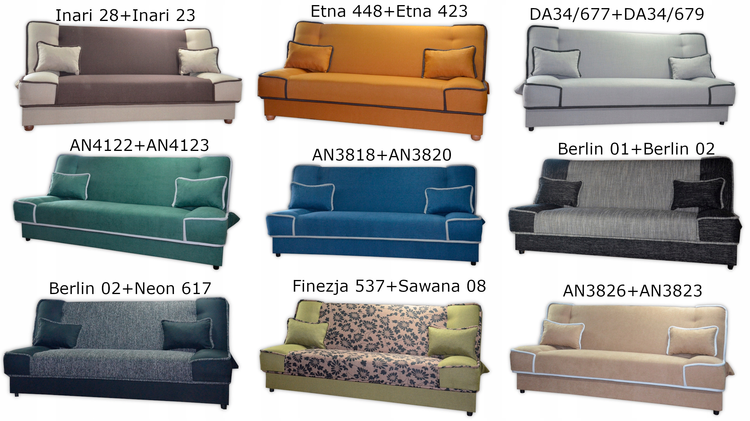 Zestaw wypoczynkowy MIKI kanapa leżanka PRODUCENT Kolor obicia szary