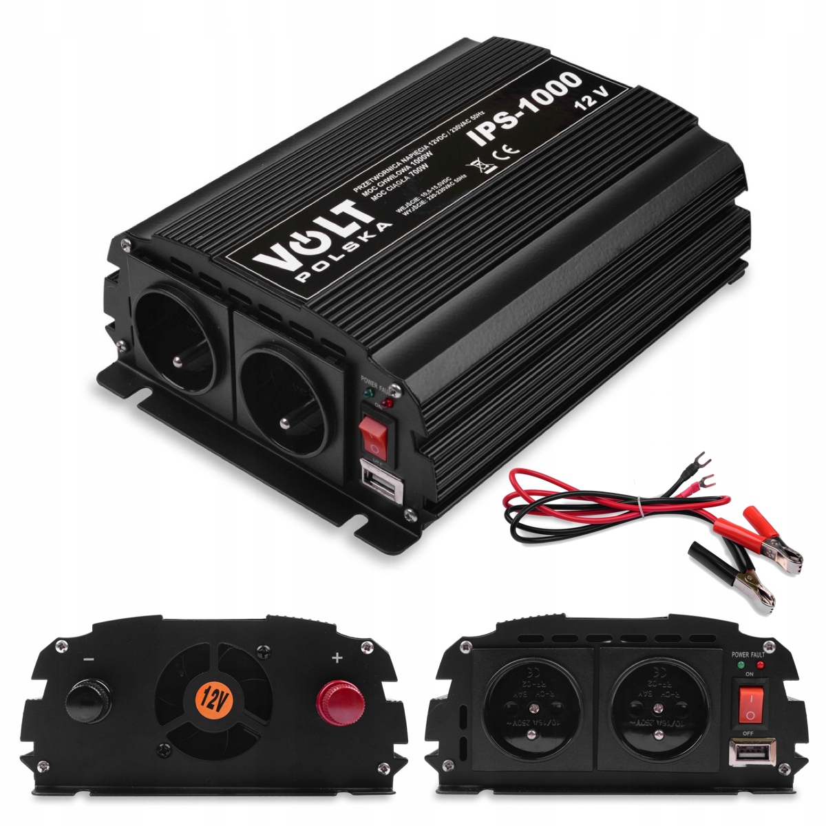 

Przetwornica Napięcia 12V 230V Samochodowa 1000W