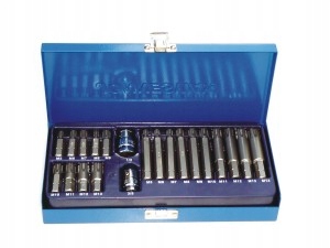 Kpl kluczy wpustowych bitow RIBE 21szt JONNESWAY