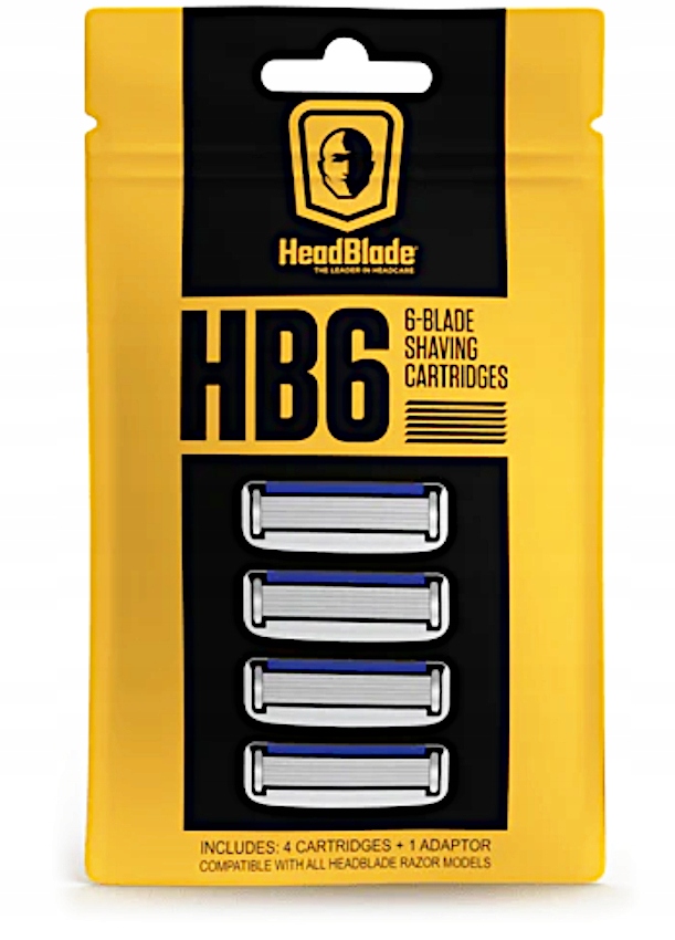 

Headblade HB6 4 Wkłady do maszynki 6-ostrzowe